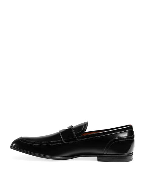 gucci ravello leather penny loafers|women's Gucci loafers.